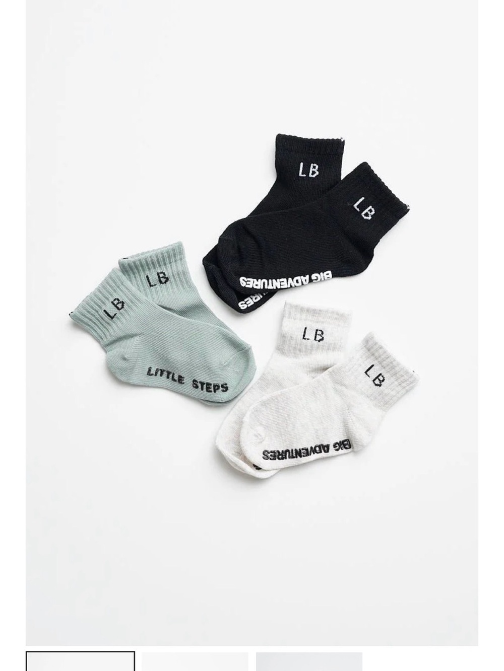 Little Bipsy SOCK 3-PACK - AGAVE MIX